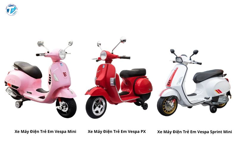 Các mẫu xe máy điện trẻ em Vespa bán chạy hiện nay